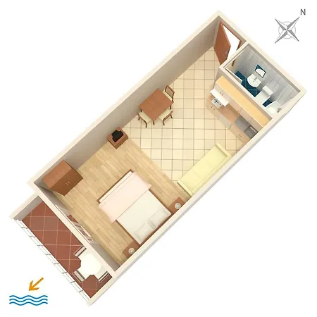 Apartament By The Sea Igrane, Makarska - 2679